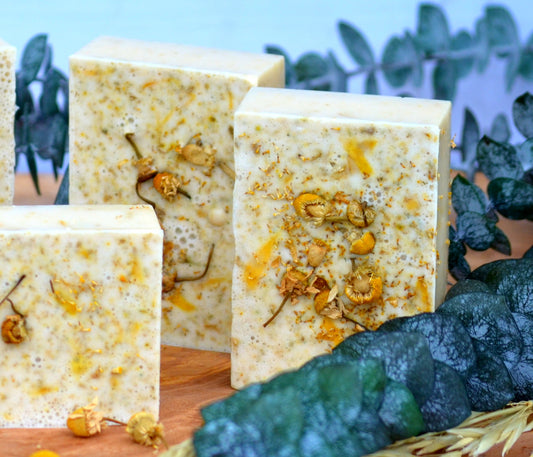 Jabón de Manzanilla Natural | Natural Chamomile Soap.